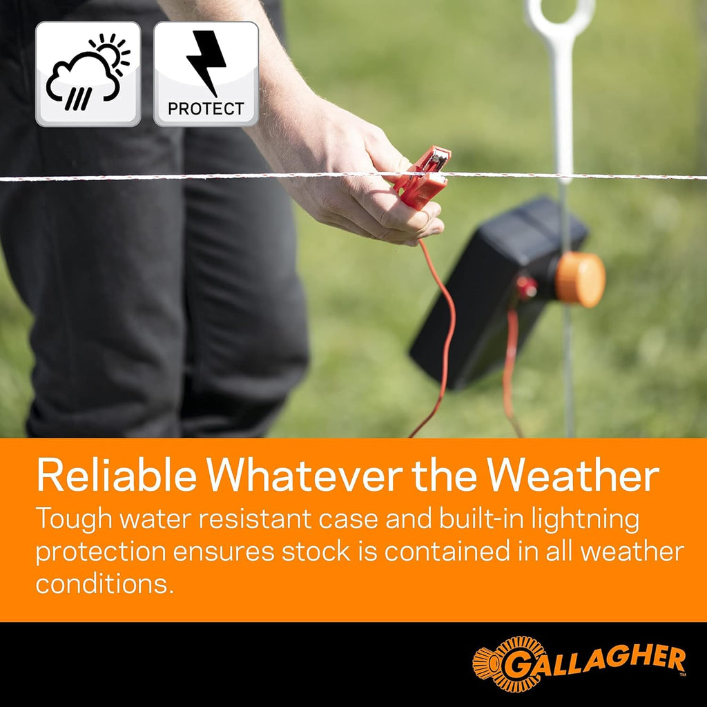 Solar Electric Fence Charger for Up to 4 Miles, 18 Acres O3414