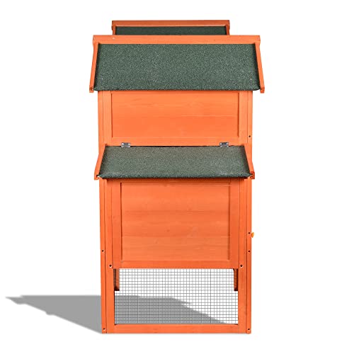 Large Metal Chicken Coop Hexagonal Walk-in Poultry Cage with Anti-UV Cover Z81934