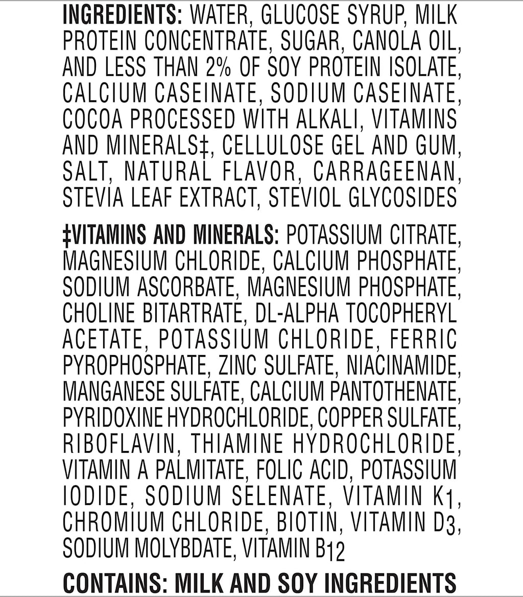 High Protein Nutritional Drink, Rich Chocolate, 8 FL OZ (Pack of 12) D39010