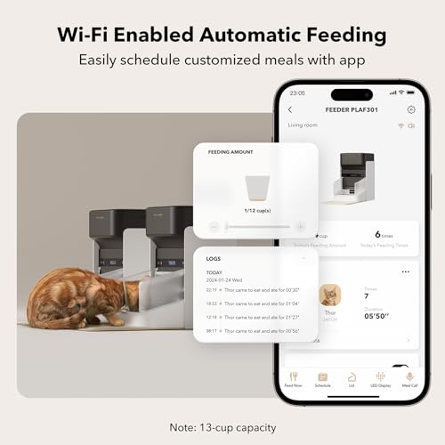 Automatic Cat Feeder with App Control and RFID Tag N185
