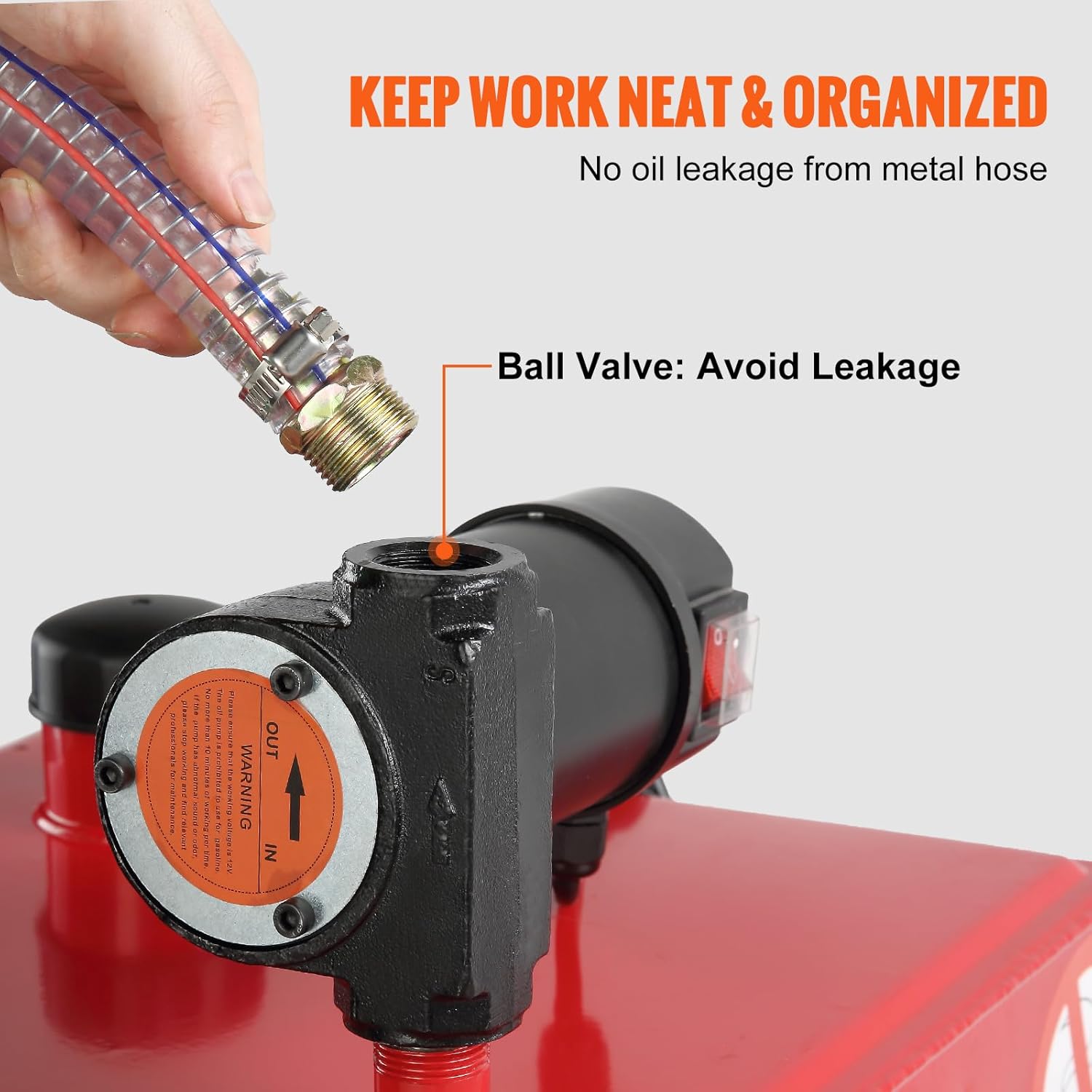 Portable 30 Gallon Fuel Storage Tank with Electric Pump R993270