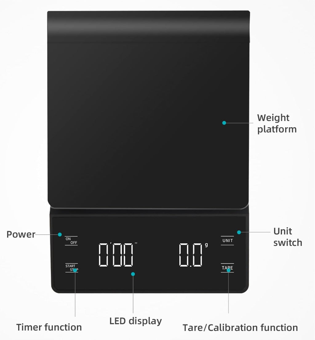 Coffee Scale with Timer for Pour Over N98692