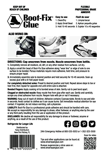 Shoe Repair Glue, Instant Professional Grade P495