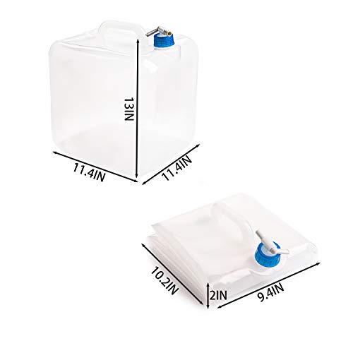 Collapsible Water Container with Spigot, 5.3 Gallon, BPA-Free M483