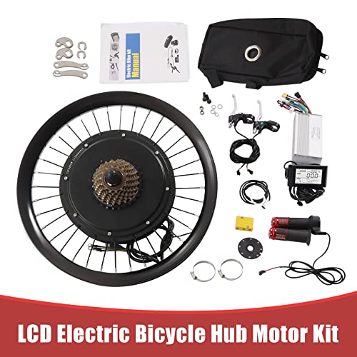 72V 2000W Rear Wheel Motor Electric Bike Conversion Kit with LCD Display C2388