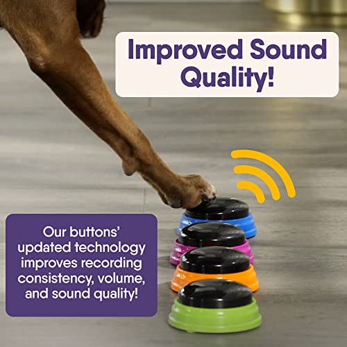 Talking Buttons Starter Set for Dogs, Recordable Communication Training H824018