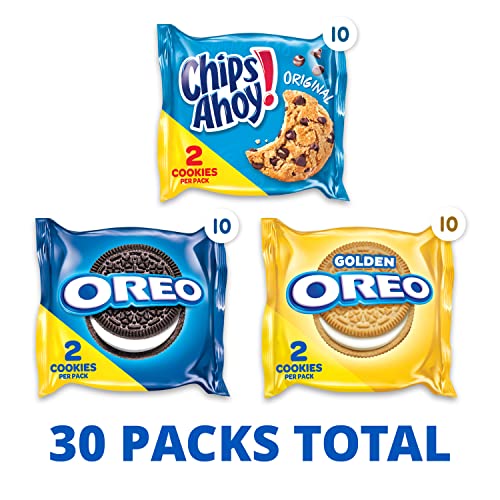 Cookie Variety Pack, 30 Snack Packs (2 Cookies Per Pack) T2124