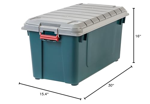 Store-It-All 21 Gal Storage Tote, 4 Pack, Black X8258