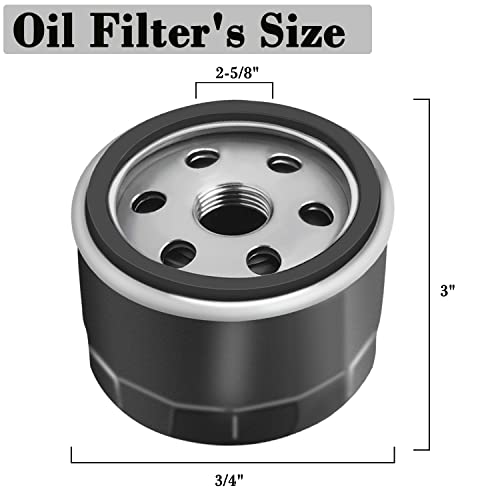 Oil Filter Replacement for Lawn Mower Tractor, 2 Pack T3442