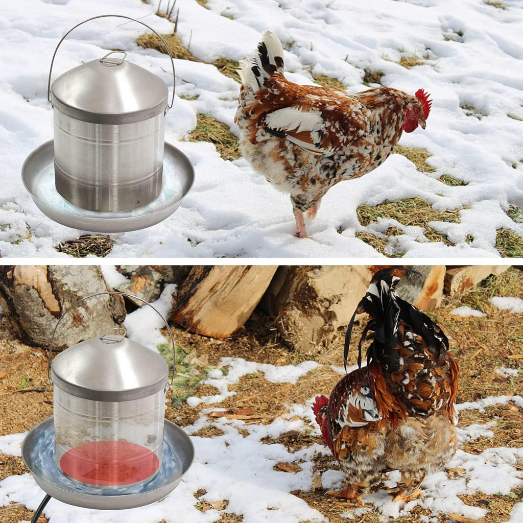 Heated Poultry Waterer Base for Winter Chicken Coop P8930