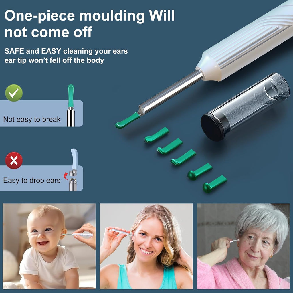 Ear Wax Removal Tool Camera with 8 Pcs Ear Set, 1080P HD Otoscope G522