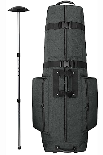 CaddyDaddy Constrictor Soft-Sided Golf Travel Bag Cover with Padded Top, Wheels & Lockable Oversized Zippers | Case for Transporting Clubs on Airlines | 1 Year Travel Case Replacement Coverage