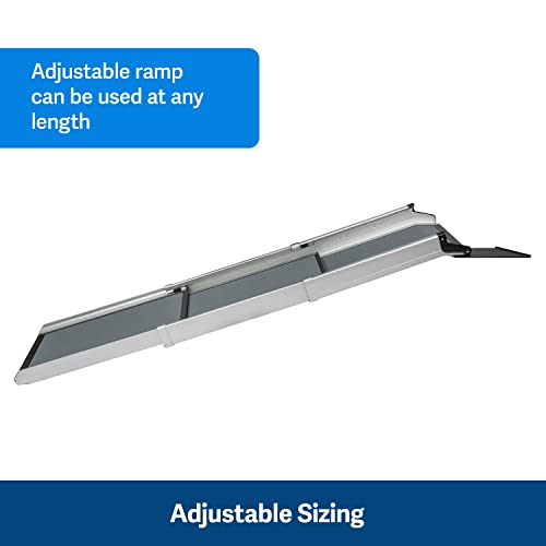 Telescoping Pet Ramp for Dogs and Cats, Portable Aluminum, 47-87 in N4903
