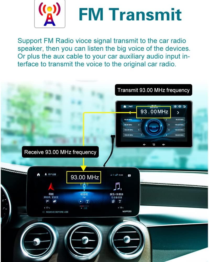 7 Inch Touchscreen Car Stereo with Bluetooth, Carplay and Android Auto D56828