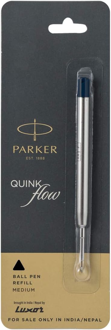 Parker Ball Point Pen Refills, Medium Point, Black Ink