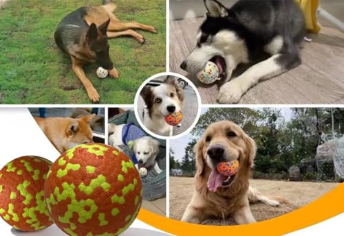 Durable Dog Balls for Aggressive Chewers, 2.5" Blue J88056
