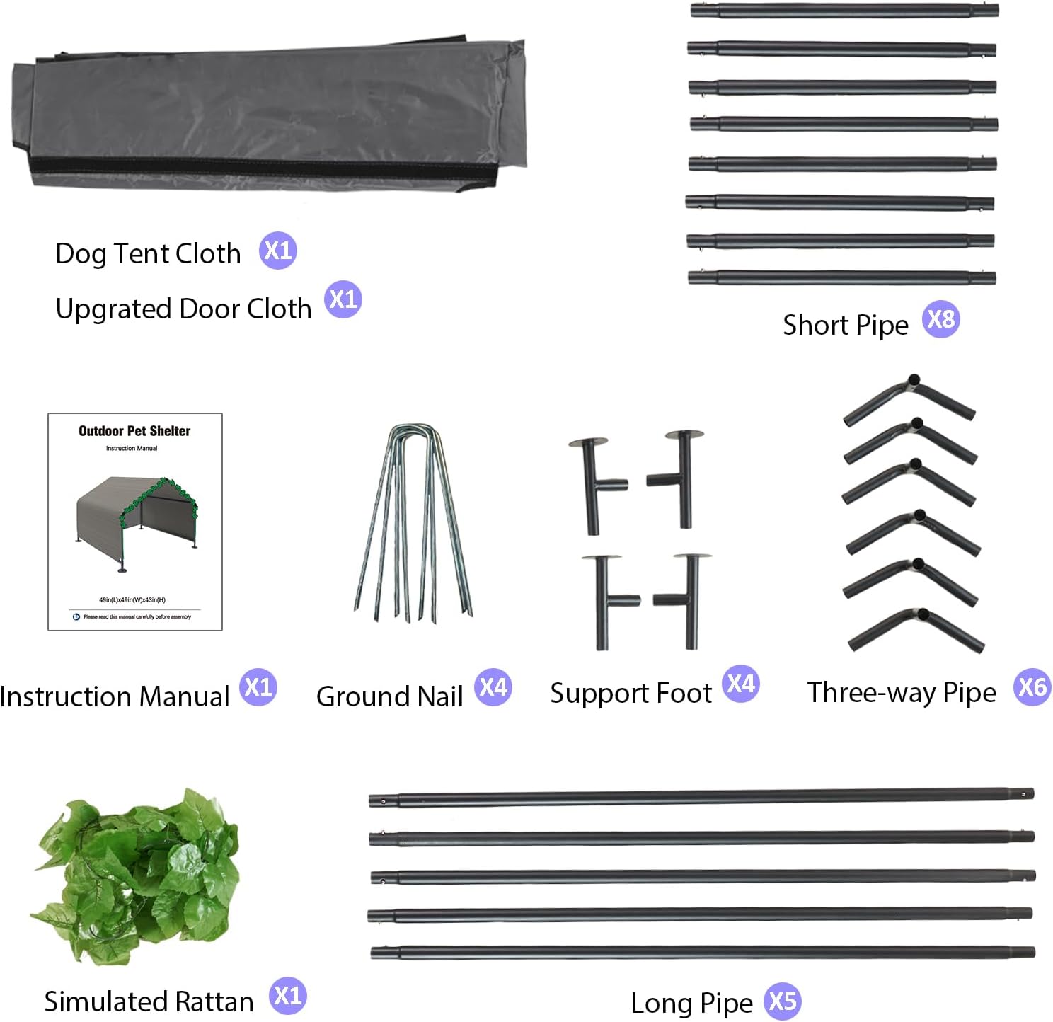 Dog Shade Shelter Outdoor Tent Waterproof Sun Protection Pet Canopy H595876