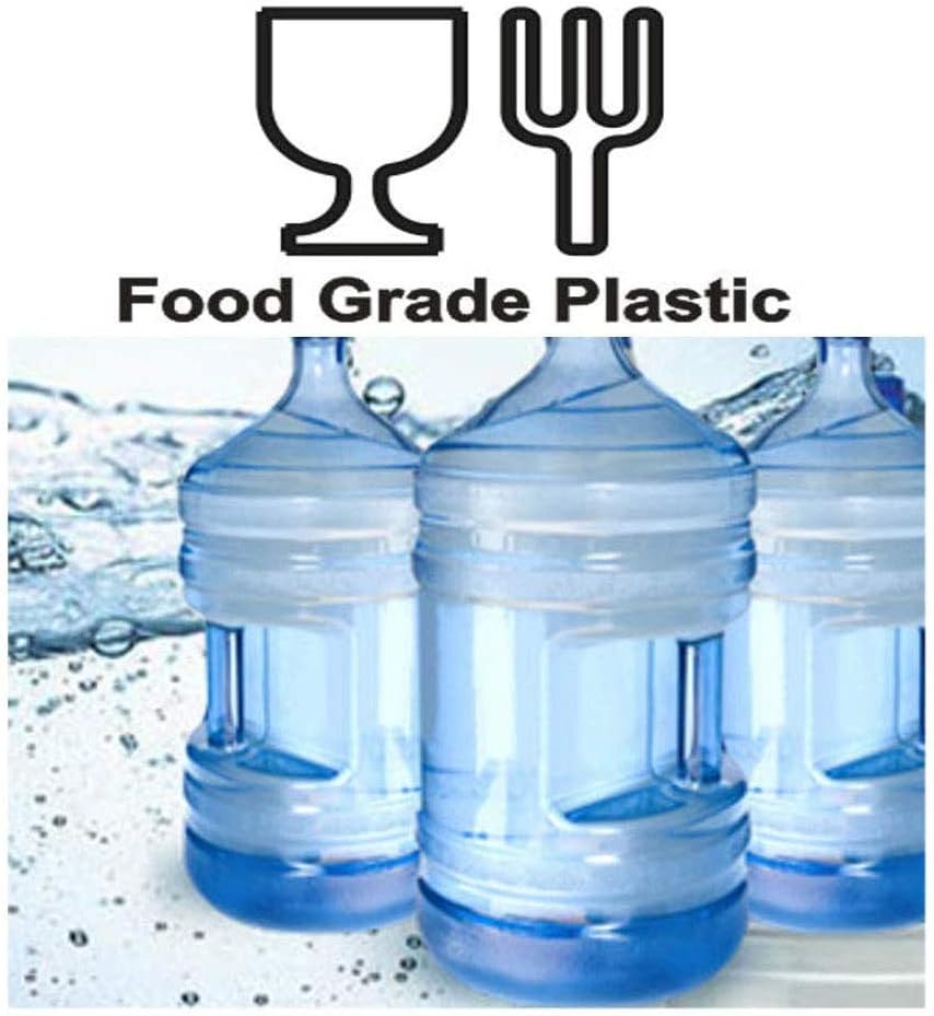 2 Pack 5 Gallon Plastic Water Bottle Container with Cap & Carrying Handle M21094