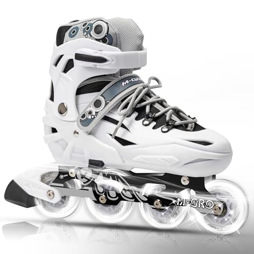 Adjustable Inline Skates for Girls and Boys, Women, Men,3, Full Light Up Wheels and Tool Outdoor Roller Skates,Adults and Teens Skates for Beginner Outdoor and Indoor