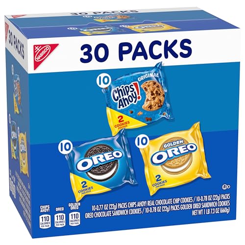 Cookie Variety Pack, 30 Snack Packs (2 Cookies Per Pack) T2124
