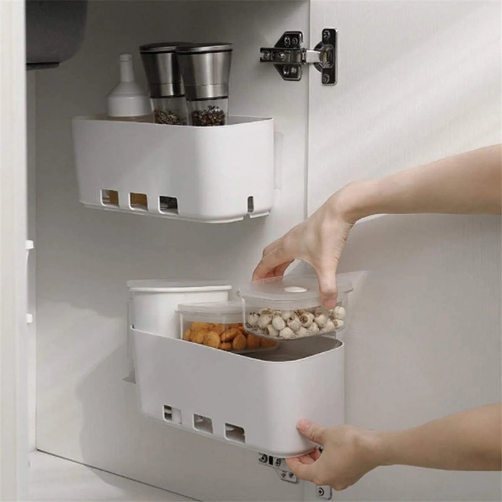 Pull-Out Closet Shelf, Kitchen Storage Basket Organizer S382456