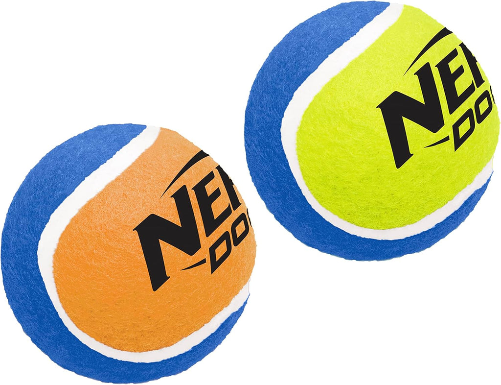 Dog Tennis Ball Toys with Squeaker, 3 Inches, Two Pack U706