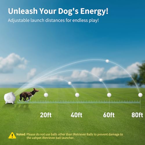 Dog Ball Launcher with 4 Balls for Medium & Large Dogs A788343
