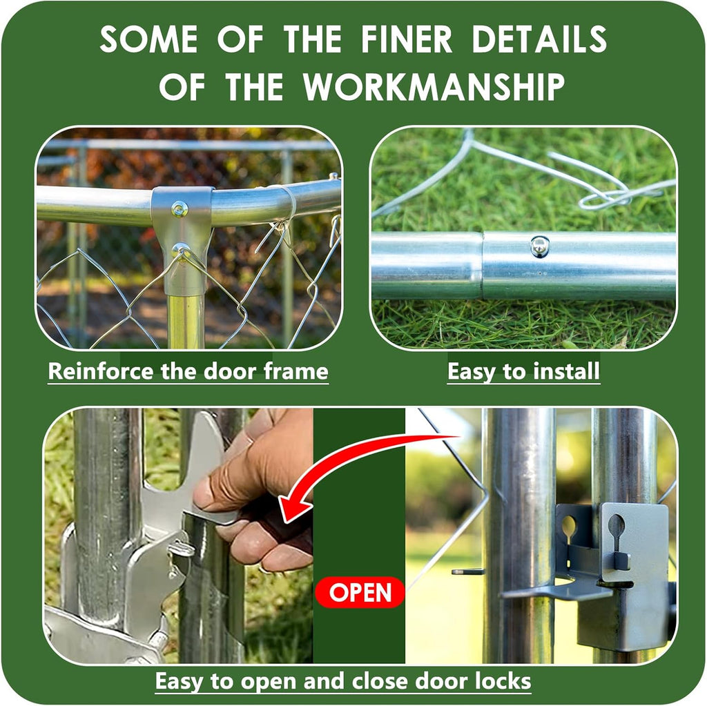 Heavy Duty Outdoor Dog Kennel with Water-Resistant Cover M966