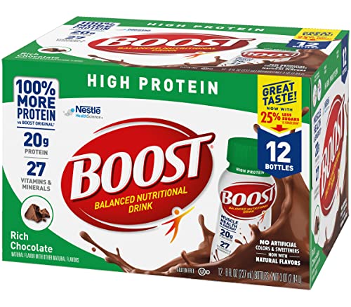 High Protein Nutritional Drink, Rich Chocolate, 8 FL OZ, 12 Count Y512041