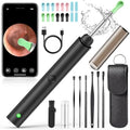 Ear Wax Removal Tool Camera, Ear Cleaner with Camera 1296P, Ear Camera Wax Removal with 6 LED Light, Ear Cleaning Kit, Earwax Remover with Camera Otoscope for iPhone iOS iPad Android (Grey)