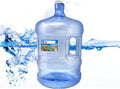 PureAqua, BPA-Free 5 Gallon Reusable Plastic Water Bottle Jug Container, Easy Grip Carry Handle, Sports Residential & Commercial Use, Blue