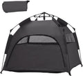 PawHut Pop Up Dog Tent for Extra Large and Large Dogs, Portable Pet Camping Tent with Carrying Bag for Beach, Backyard, Home, Dark Gray