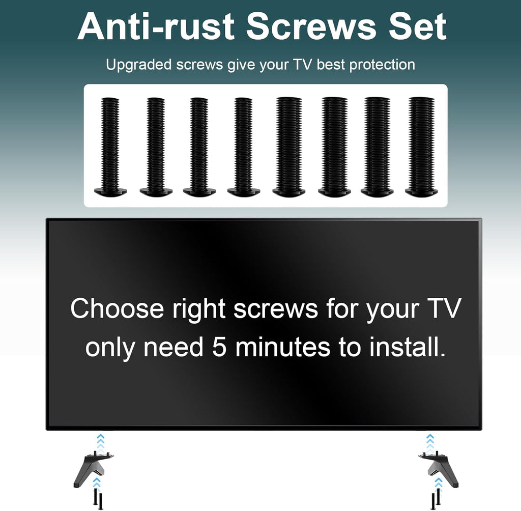 TV Legs Replacement Base for 49 50 55 Inch TV Stand with Screws E5950