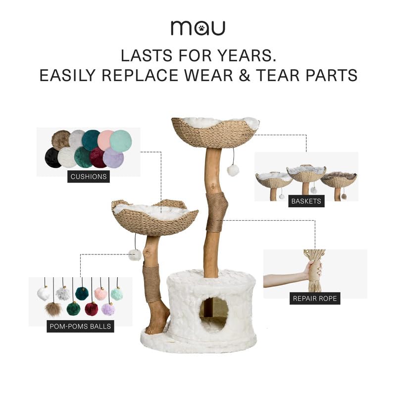Modern Cat Tree Tower for Large Cats with Scratching Posts I41660