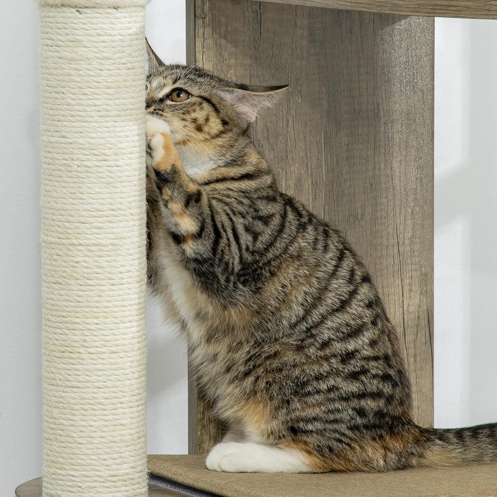 Corner Cat Tree Tall for Climbing with Scratching Posts M902