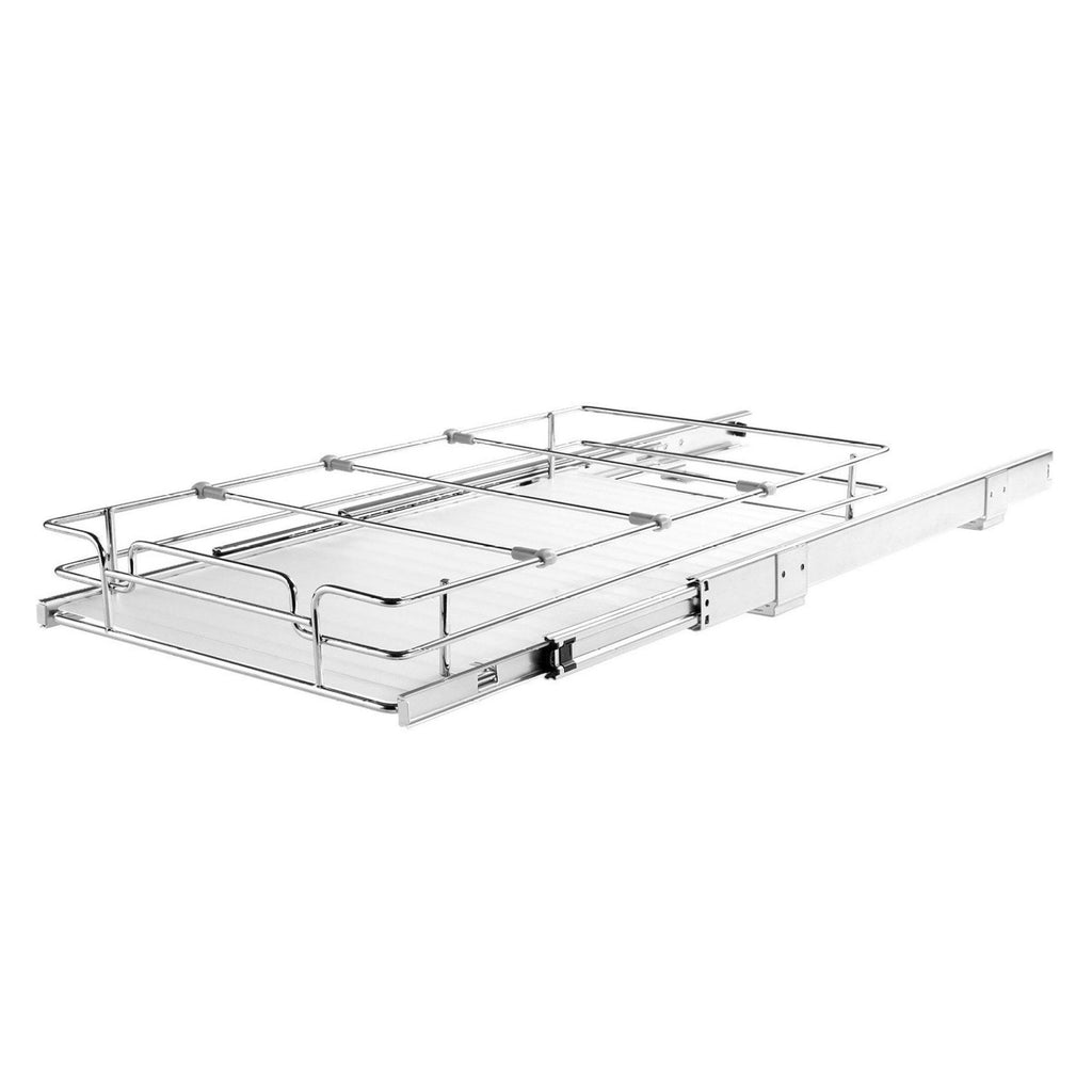 Chrome Steel Pull Out Cabinet Organizer for Kitchen, Bathroom, Under Sink I981698