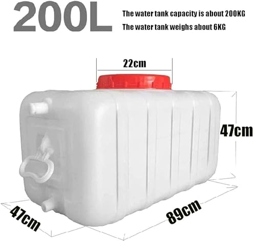 Rain Barrel with Faucet 200L Food-Grade Plastic Water Storage Container X155616