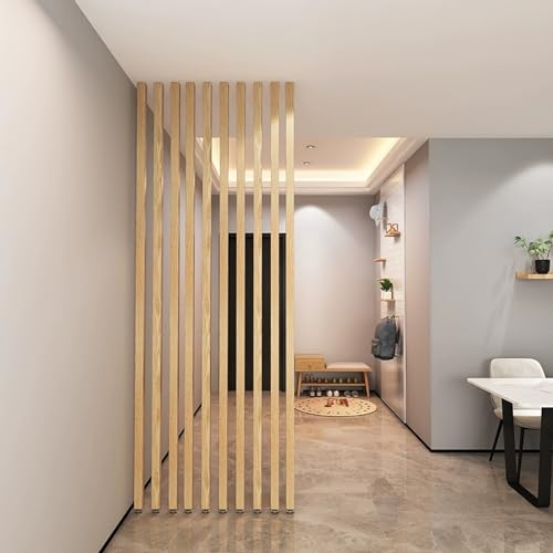 Wall Partition Room Divider Floor to Ceiling Wooden Post M17650