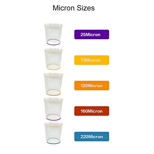 5pcs 1 Gallon Micron Drawstring Extraction Bags P803