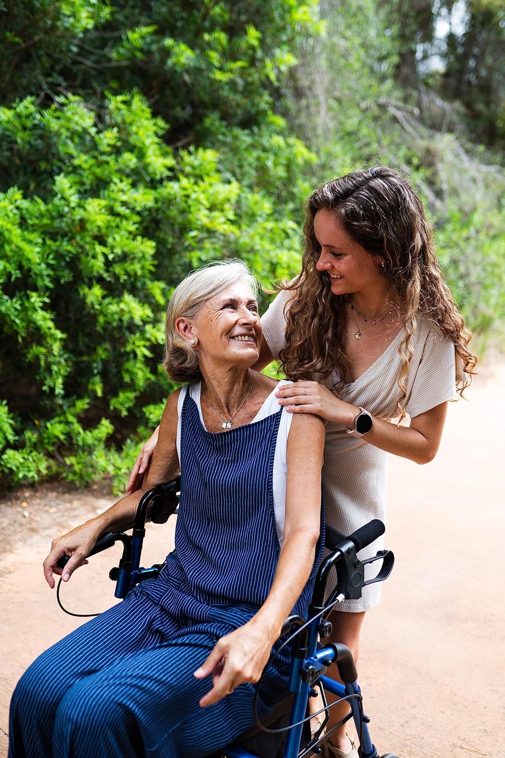 Rollator Wheelchair Combo for Smooth Terrain, Folding with Seat for Seniors K130324