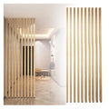 10Pcs Wall Partition Room Divider Floor to Ceiling Wooden Post, Wood Screen Partition Slats for Living Room Home Office Entryway Decor, No Need to Drill (Color : 10pcs, Size : H-230cm/7.6ft)