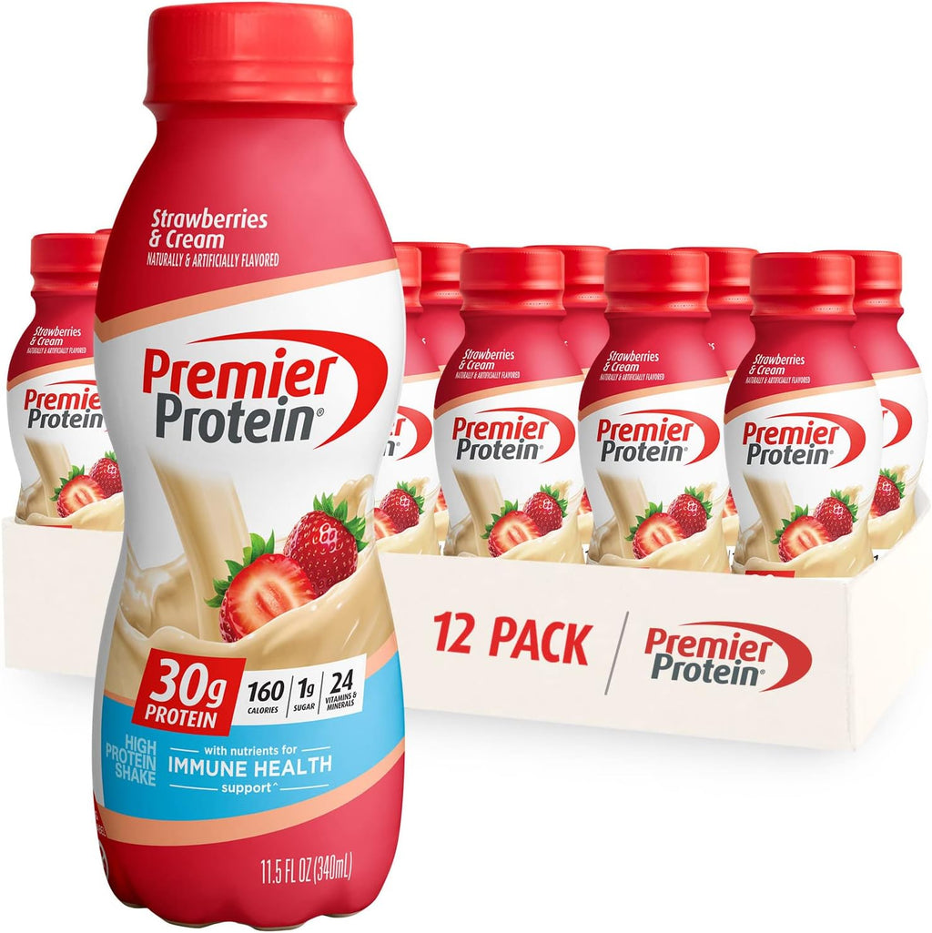 Caramel & Strawberries Protein Shake, 30g Protein, 11.5oz (12 Pack) U2282