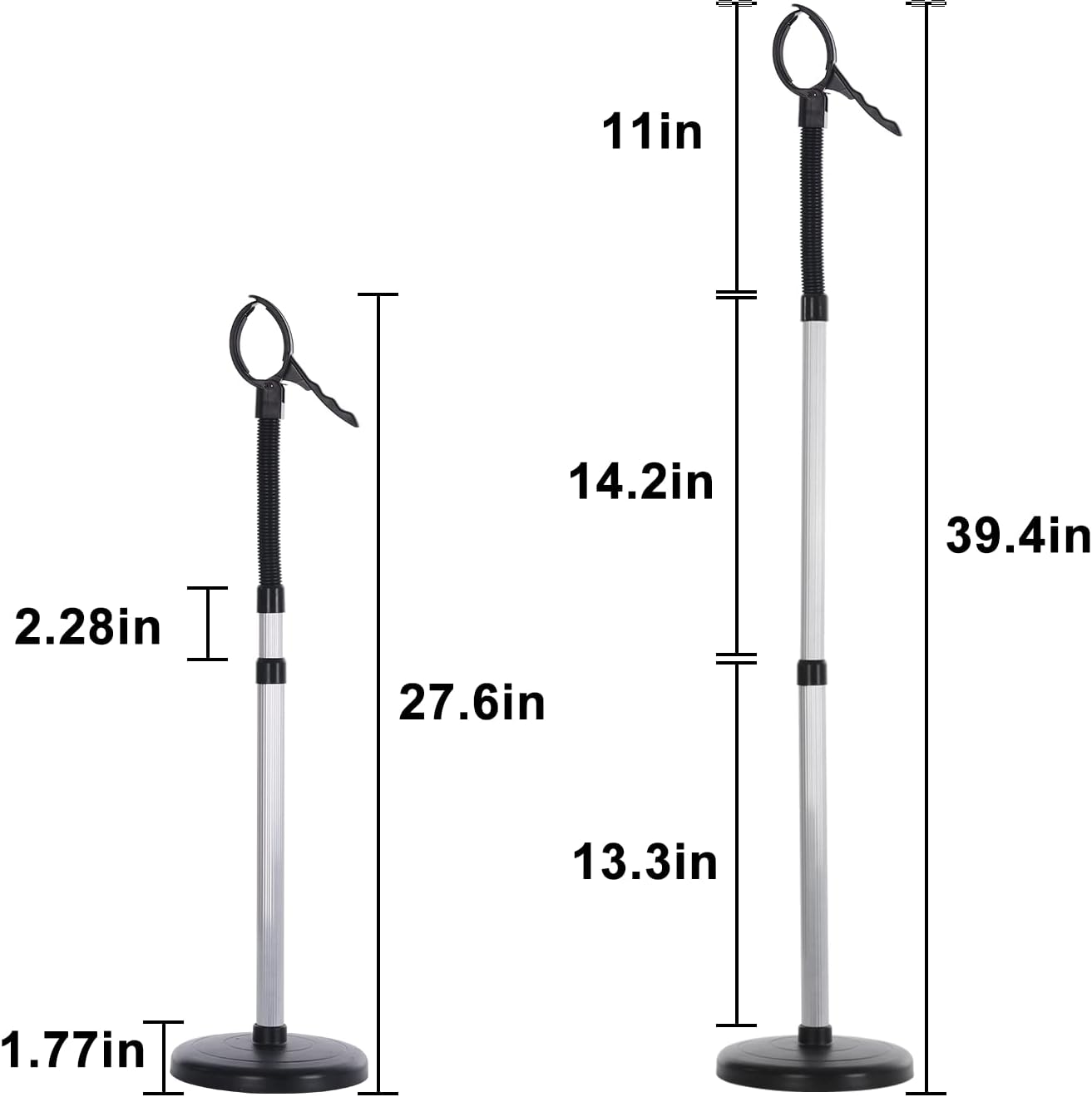 Adjustable Hair Dryer Stand Holder, 360 Degree Rotating Metal I94161
