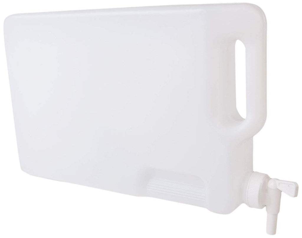 5 Liter Hedpak Container with Spigot, Food Grade BPA Free HDPE,White