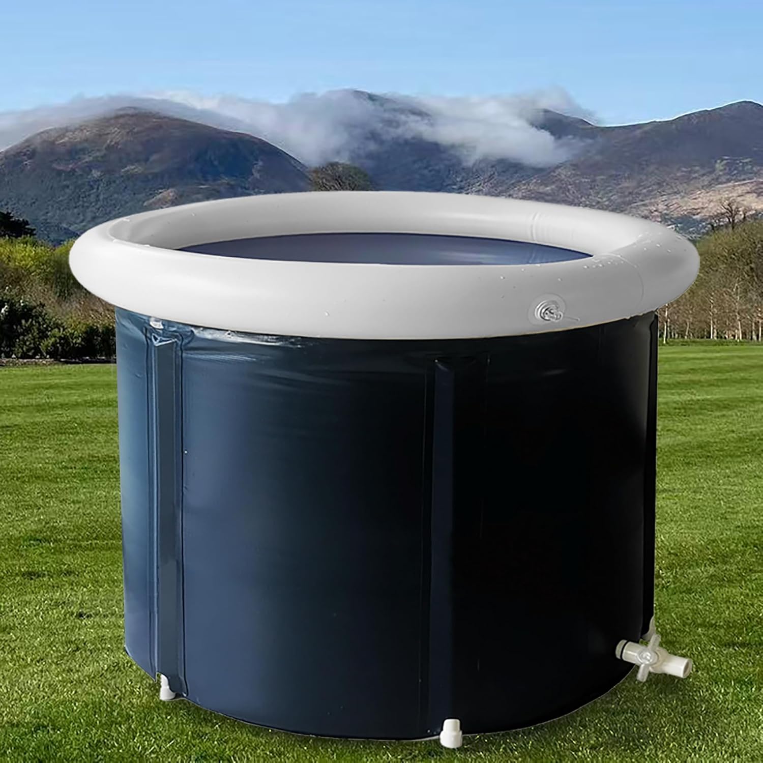 Inflatable Portable Bathtub foldable bathtub plastic Bath Tub Portable Soaking Tub Inflatable Spa Tub Bathing Tub for Adult Bathroom Foldable Tub Ex-large Size