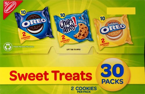 Cookie Variety Pack, 30 Snack Packs (2 Cookies Per Pack) T2124
