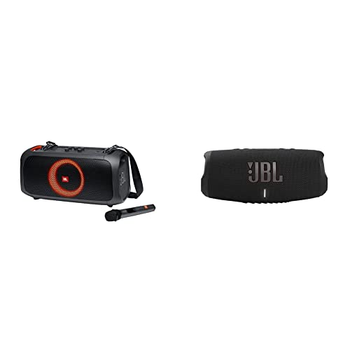 JBL PartyBox On-The-Go Powerful Portable Bluetooth Party Speaker with Dynamic Light Show, black
