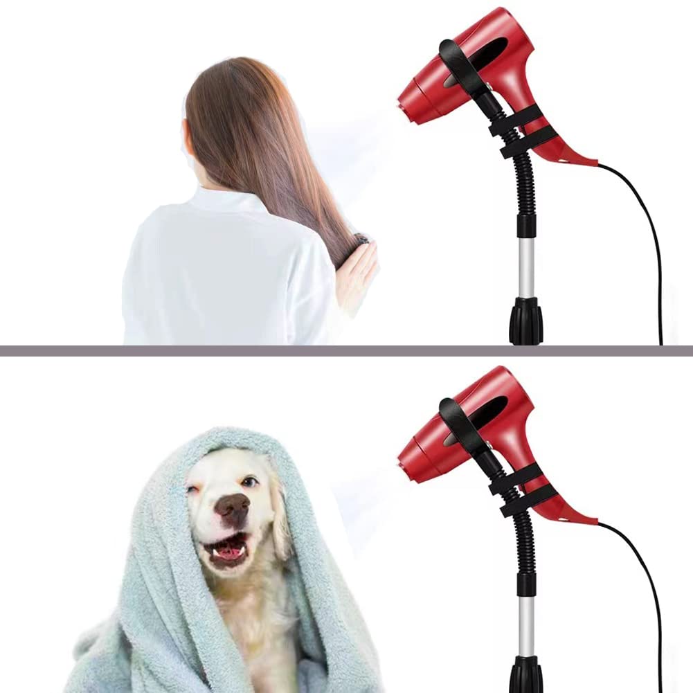 360 Degree Rotating Hair Dryer Stand with Heavy Base, Adjustable Height B532