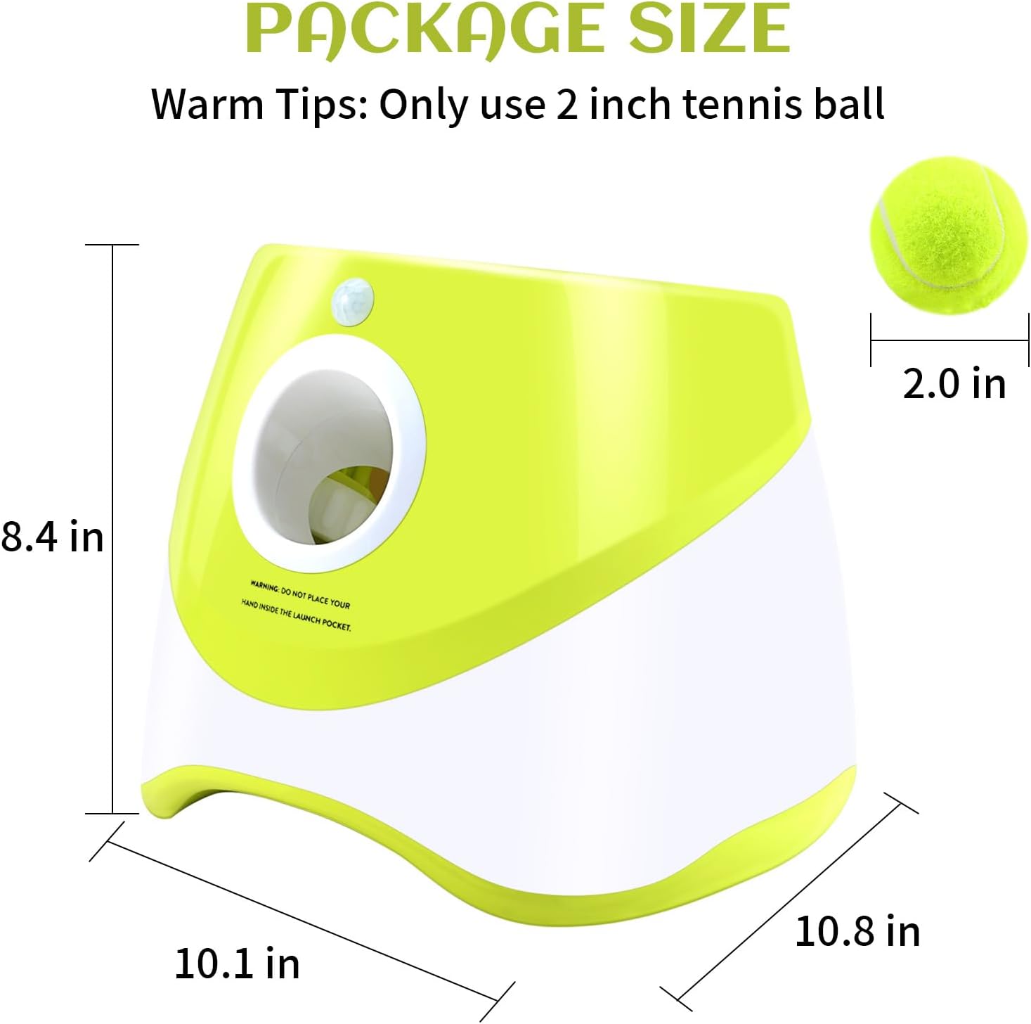 Automatic Dog Ball Launcher, 10-30ft Throw Distance, for Small to Medium Dogs I256438