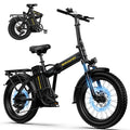 SOHAMO H3 Electric Bike for Adults, 750W Brushless Motor Foldable Ebike 28mph, 48V 15/20AH Battery, 40/60Miles Range Ebike with 7 Speed Electric Bicycle for Road Sand Snow Mountain